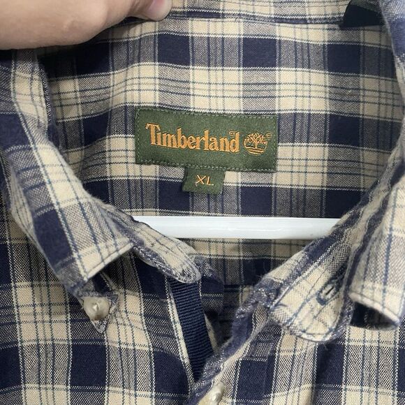 Timberland Shirt Mens Size‎ XL Plaid Button Up Long Sleeve Work Outdoor Nature - Picture 6 of 11